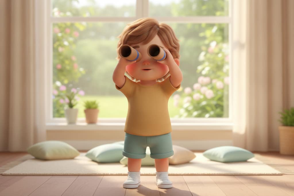Binoclu din role de carton