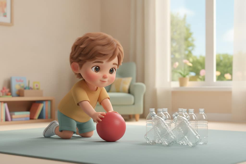 Bowling cu sticle de plastic