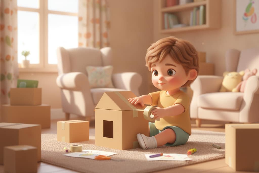 Construim din cutii de carton