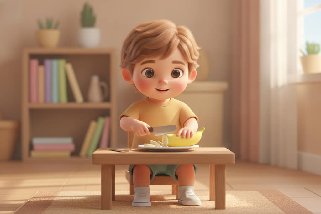 Taie banana cu cuțitul de unt